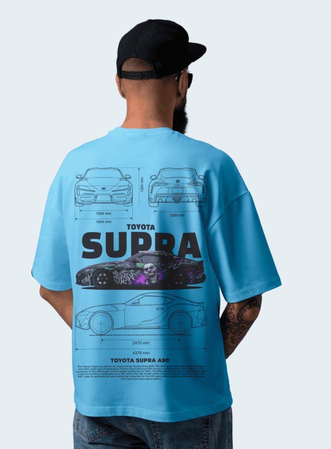 Toyota Supra A90 Oversized Classic T-Shirt | Premium JDM Graphic Tee