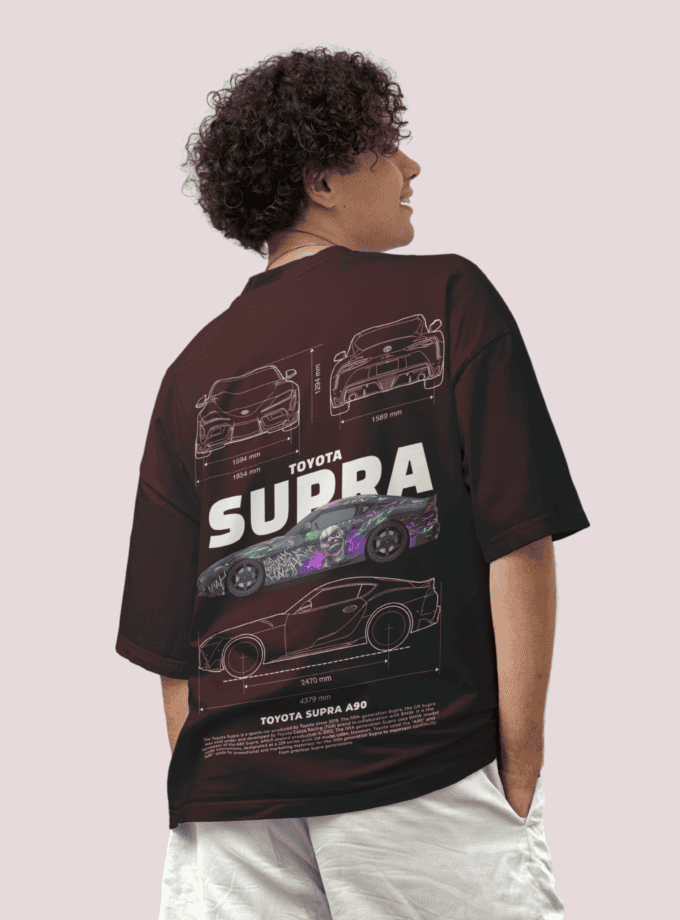 Toyota Supra A90 Oversized Classic T-Shirt | Premium JDM Graphic Tee